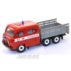 12012-УСР УАЗ-39094 Фермер длиннобазный пожарный без тента (пластик крашенный)